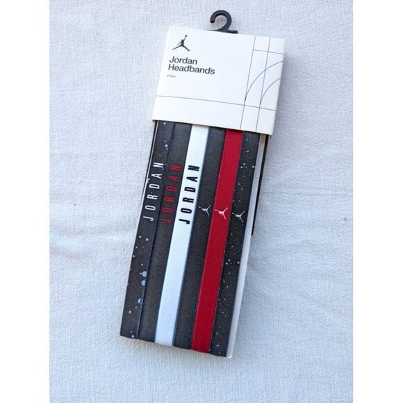 Nike Air Jordan Headbands 6 Pack Elastic OS Athletic Sports Unisex Jumpman NEW - Picture 1 of 7